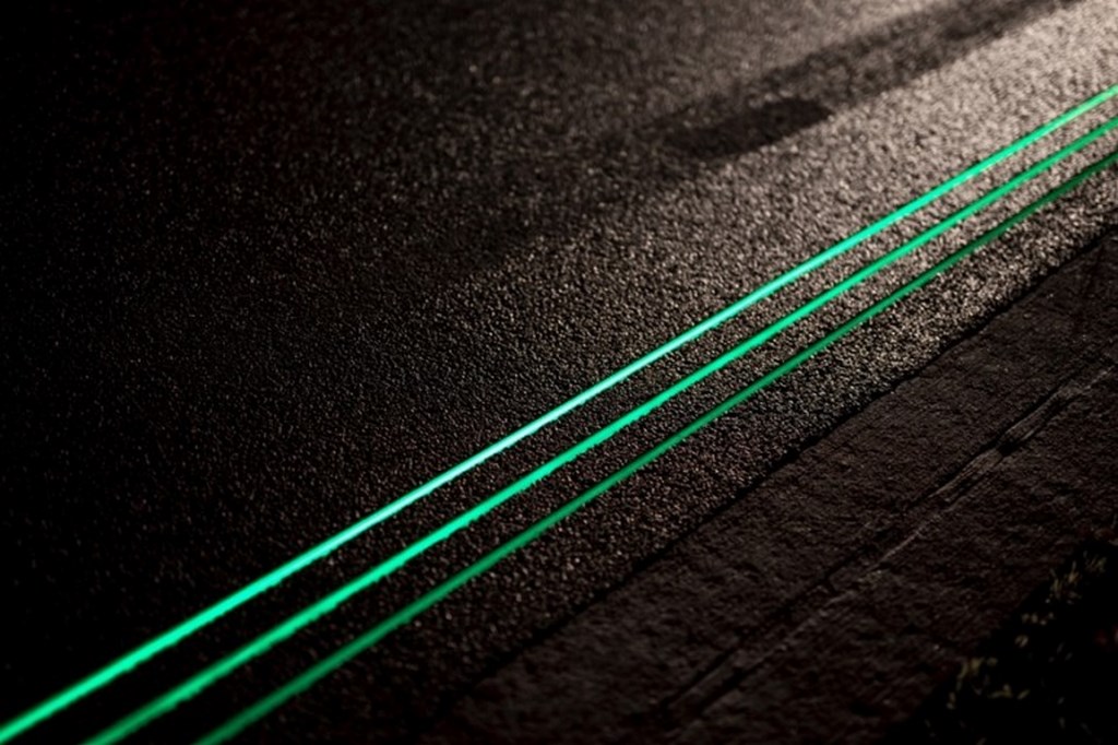 Luminous Highway Glowing Lights