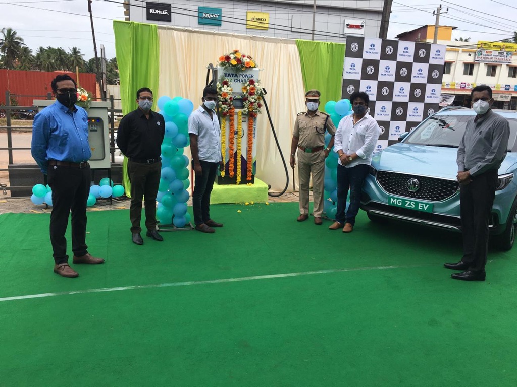 MG Motor Tata Power Superfast Charging Station