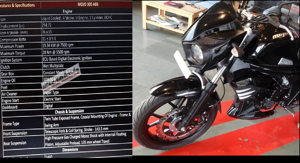 Mahindra Mojo 300 ABS Specs