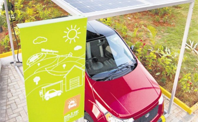 Mahindra Reva Solar Car