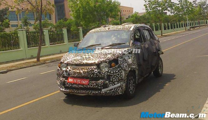 Mahindra S101 SUV Spy Shot