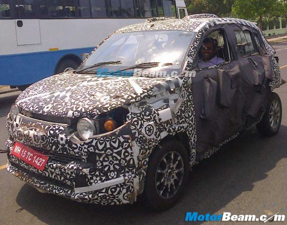 Mahindra S101 SUV Spy Shot Front