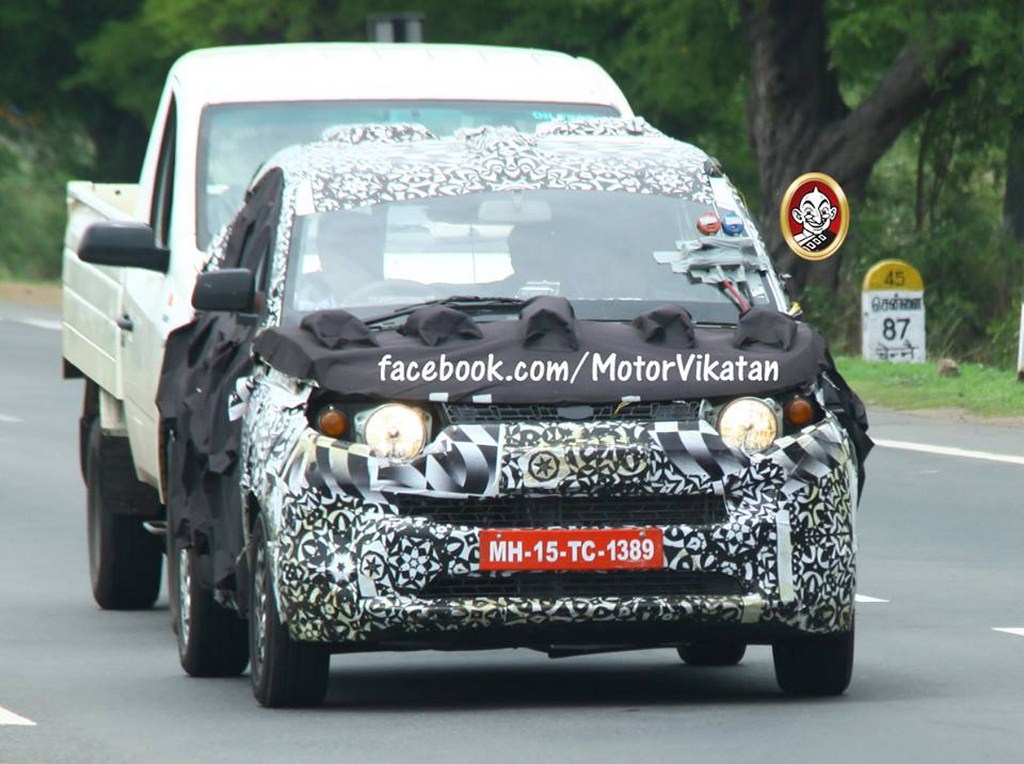 Mahindra S101 Towing Test Spied
