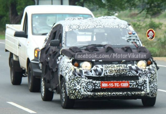Mahindra S101 Towing Test Spyshot