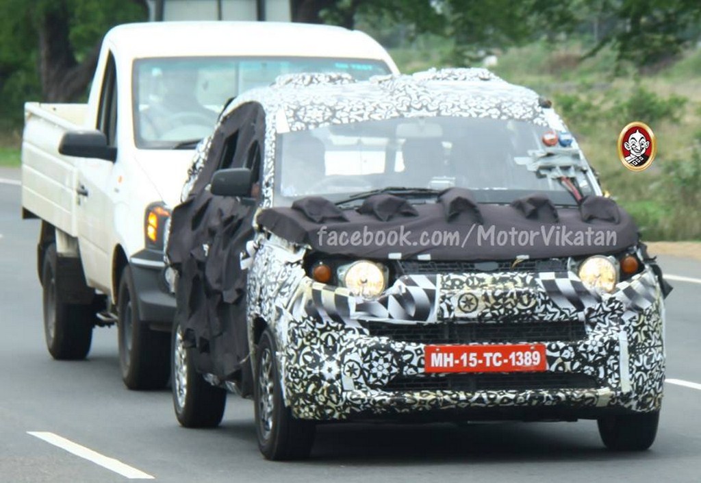 Mahindra S101 Towing Test Spyshot