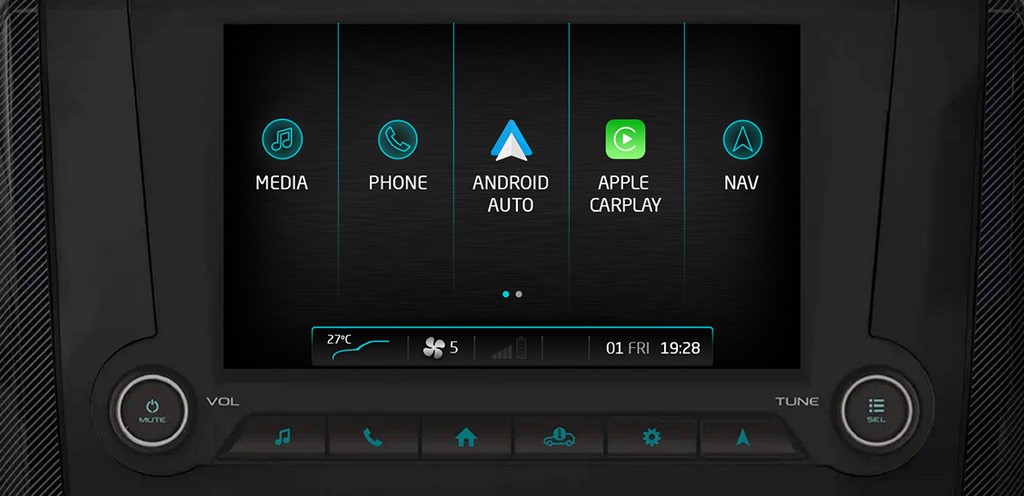 Mahindra Scorpio Infotainment Screen