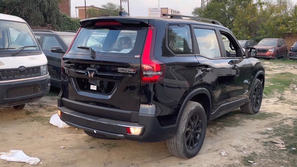Mahindra Scorpio N Black Edition Rear Spied
