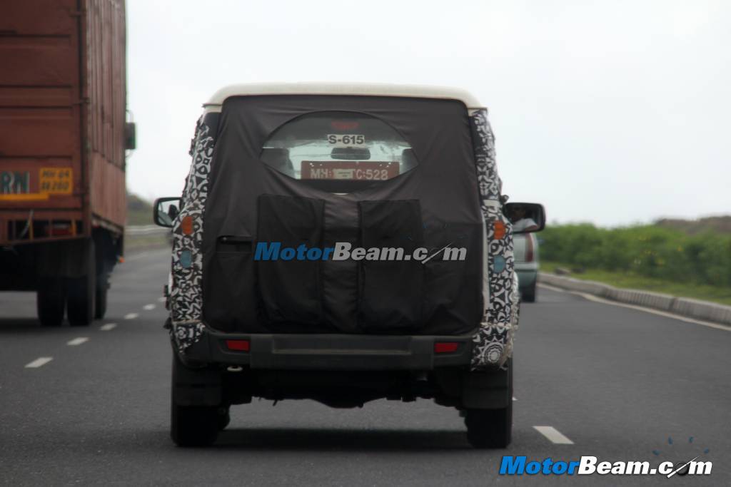 Mahindra Scorpio Spy Shot Rear