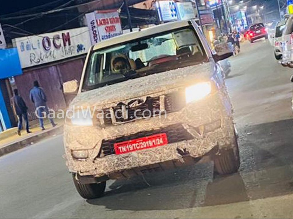 Mahindra TUV300 Plus Facelift Spied