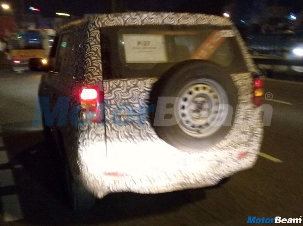 Mahindra TUV500 Rear Spied