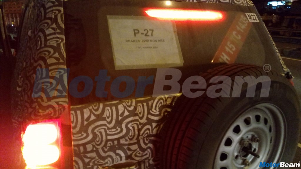 Mahindra TUV500 Spied Testing In Bengaluru