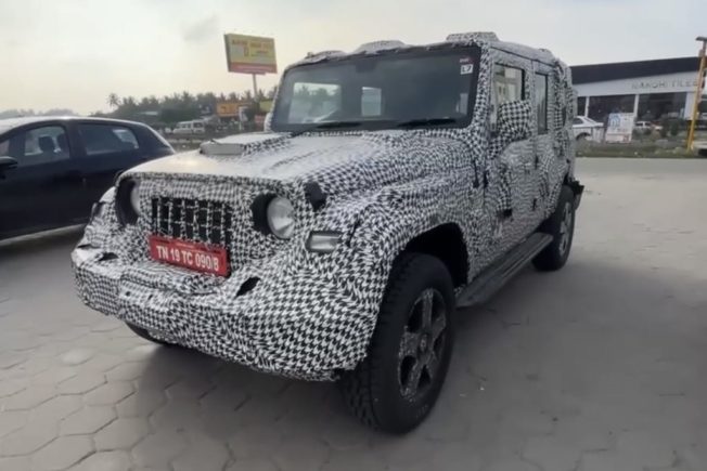 Mahindra Thar 5-Door Spy Shot