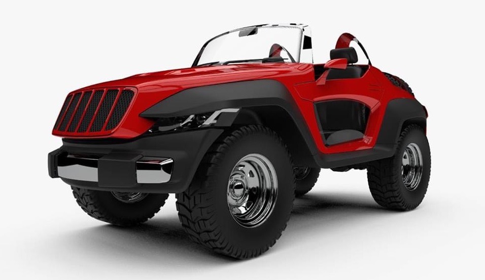 Front profile of the modified car