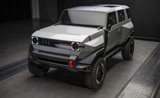 Mahindra Thar.e Front Profile