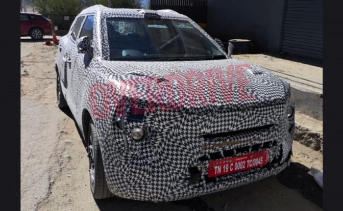 Mahindra XUV300 Facelift Camouflaged
