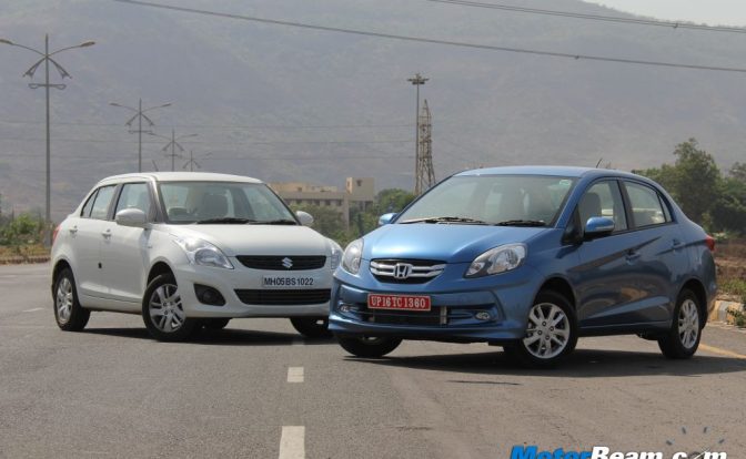 Maruti DZire vs Honda Amaze Shootout