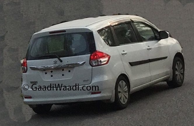 Maruti Ertiga Facelift Production Ready Rear