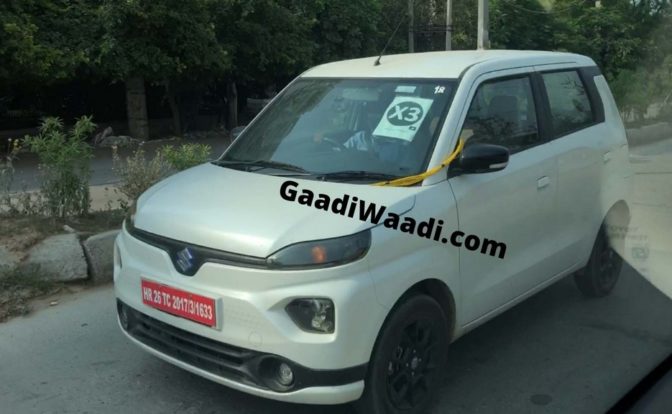 Maruti Wagon R EV Spotted