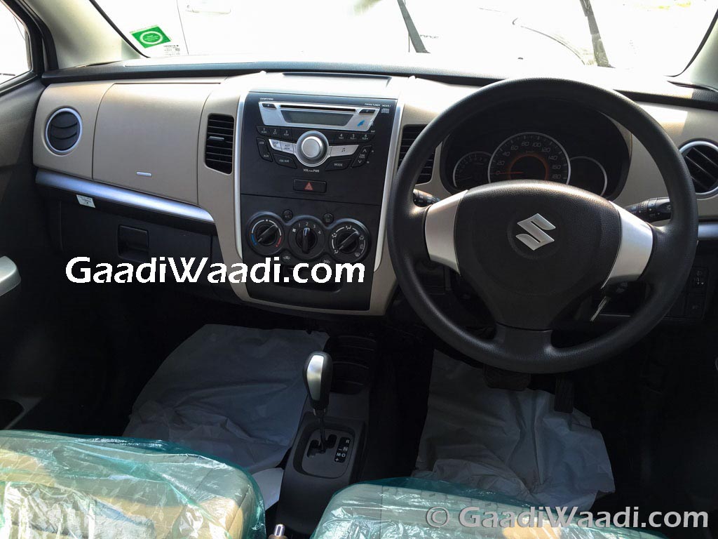 Maruti Wagon R Stingray AMT Interior Spied