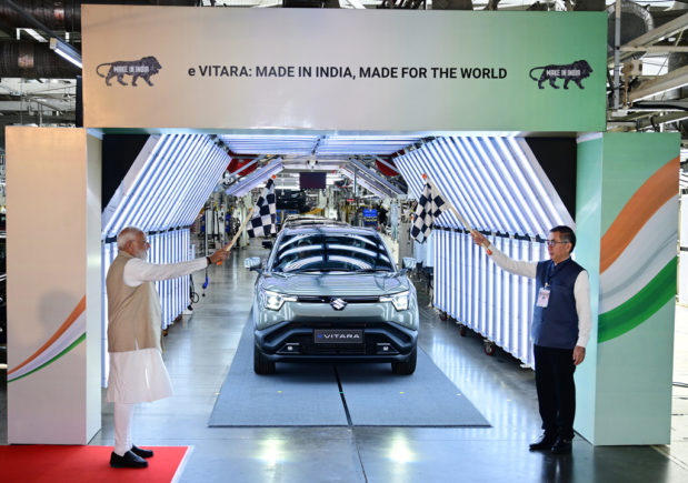 Maruti e-Vitara Flag Off