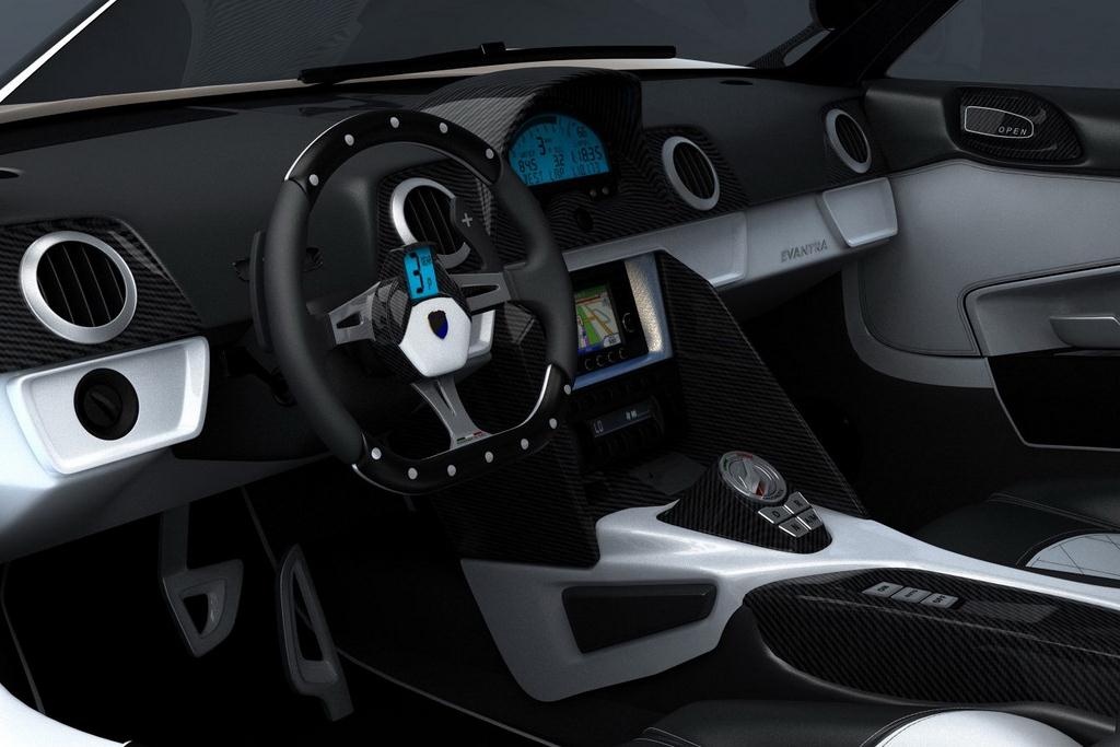 Mazzanti Evantra V8 dashboard