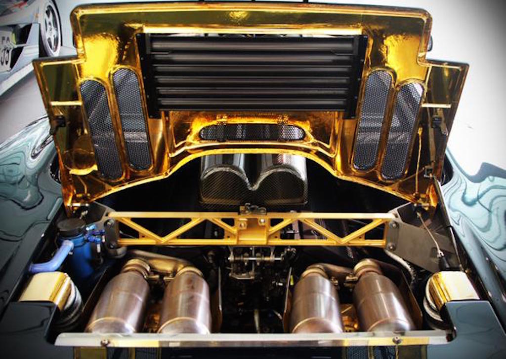 McLaren F1 Engine Bay Gold Lining