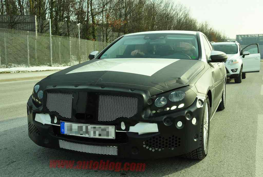 Mercedes C-Class spy front