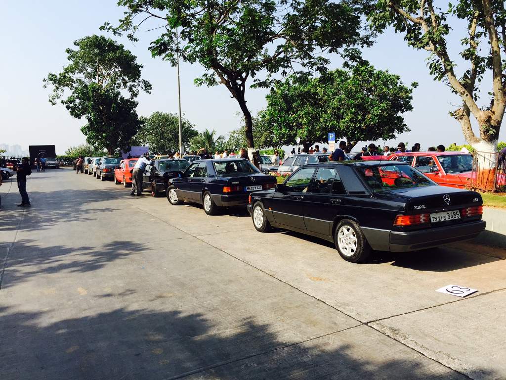 Mercedes Classic Car Rally Mumbai W140