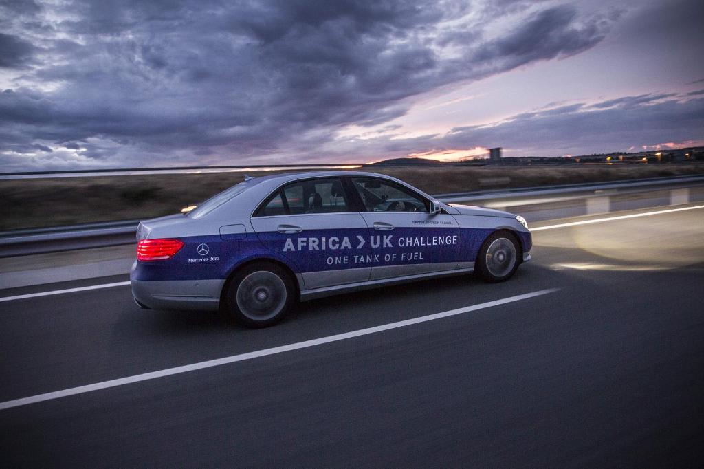 Mercedes E-Class Africa UK Challenge Action