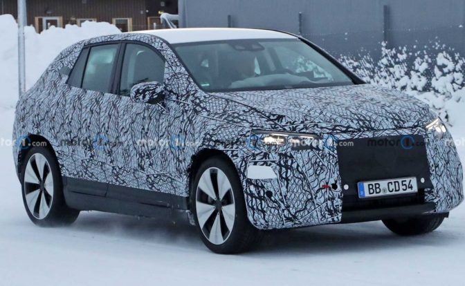 Mercedes EQE SUV Spied