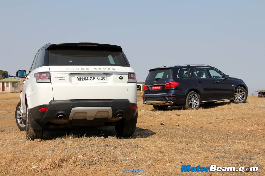 Mercedes GL63 AMG vs Range Rover Sport Road Test