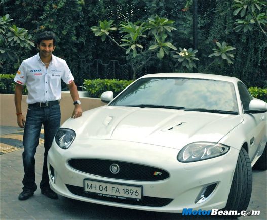 Narain Karthikeyan Jaguar XKR