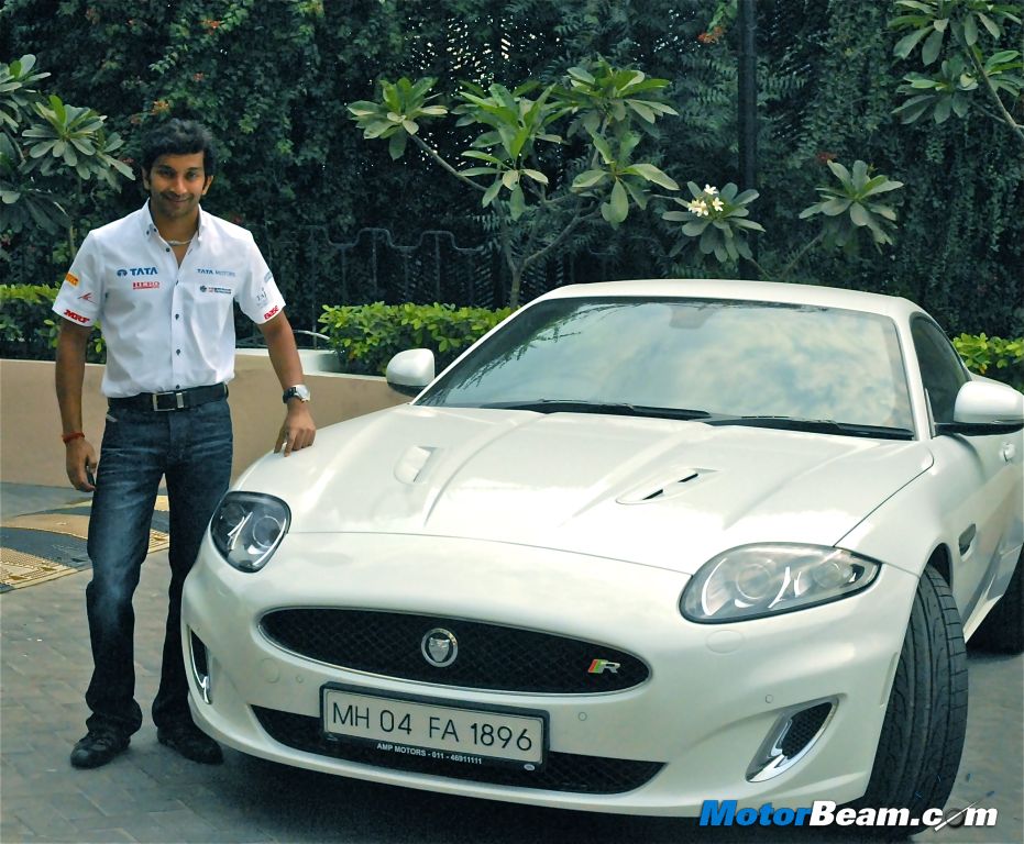 Narain Karthikeyan Jaguar XKR Narain Karthikeyan Jaguar XKR