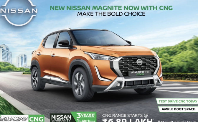 Nissan Magnite CNG front