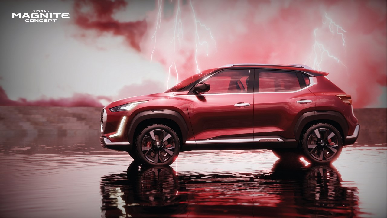 Side profile of the concept car
