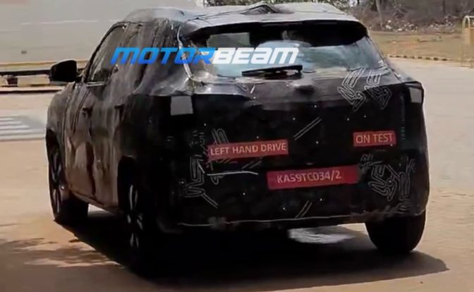 Nissan Magnite Facelift Spied
