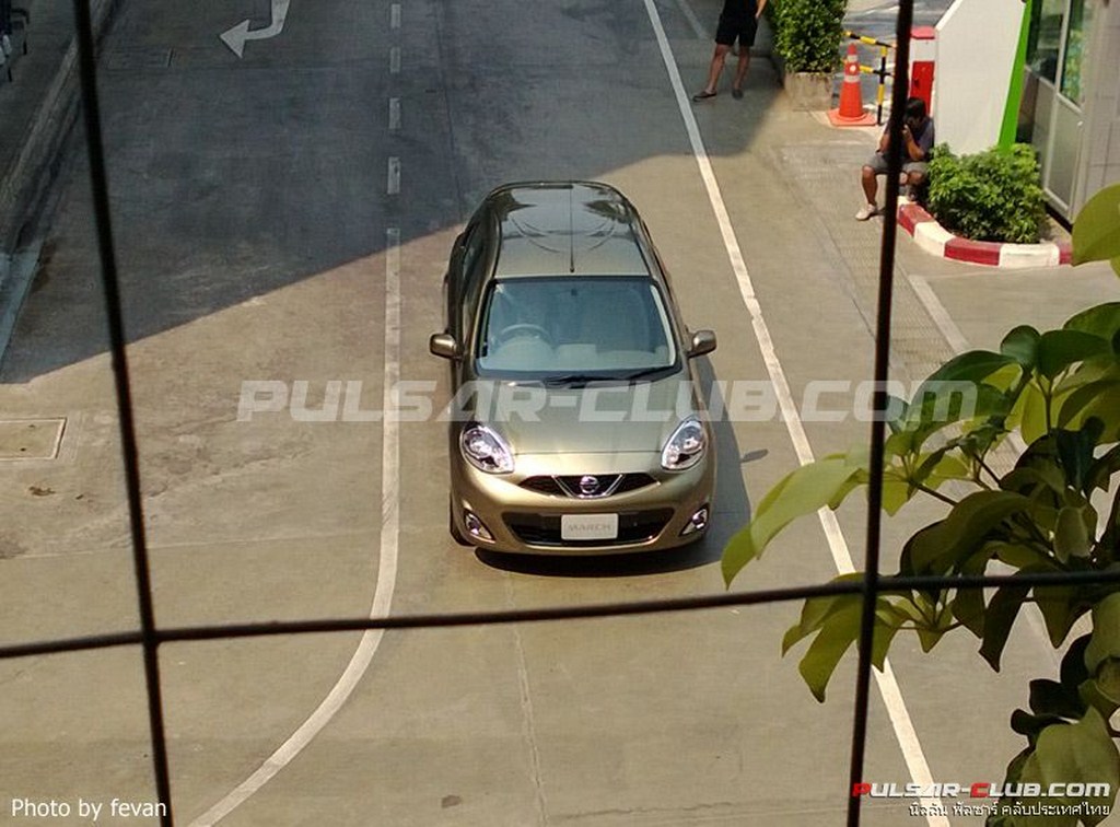 Nissan Micra Facelift Spyshot Front