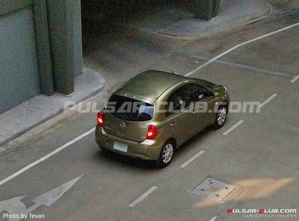 Nissan Micra Facelift Spyshot Rear
