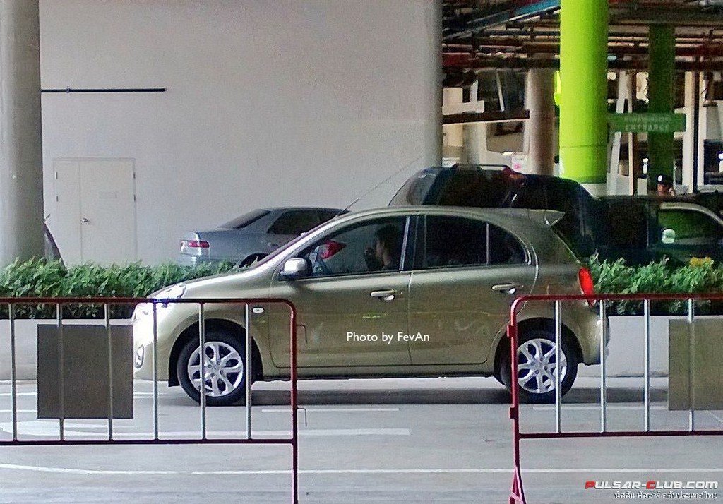 Nissan Micra Facelift Spyshot Side