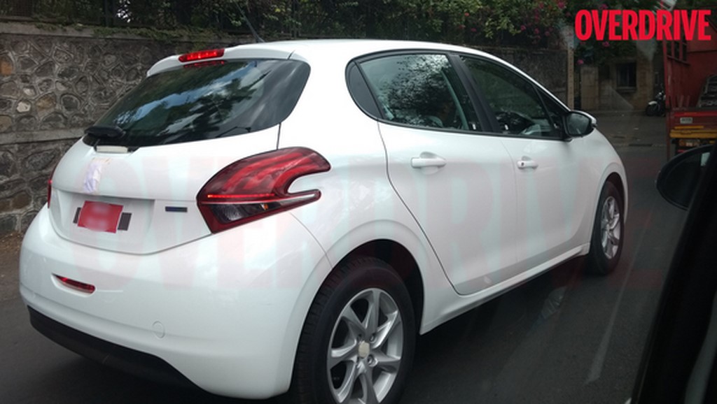 Peugeot 208 Rear Spied In India