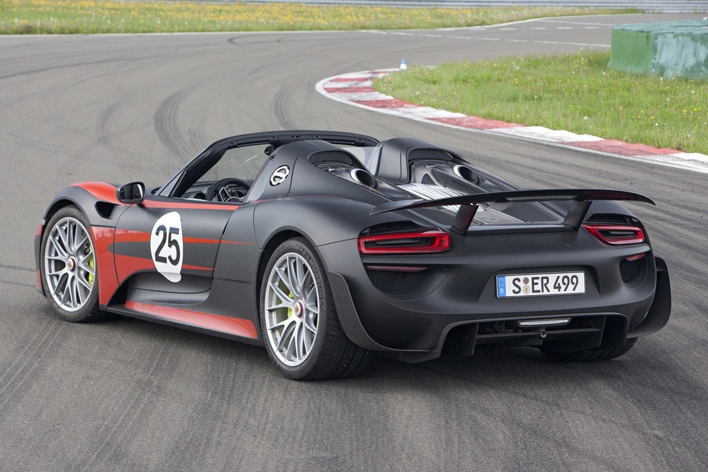 Porsche 918 Spyder Rear Wallpaper