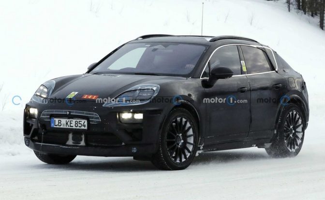 Porsche Macan EV Spied