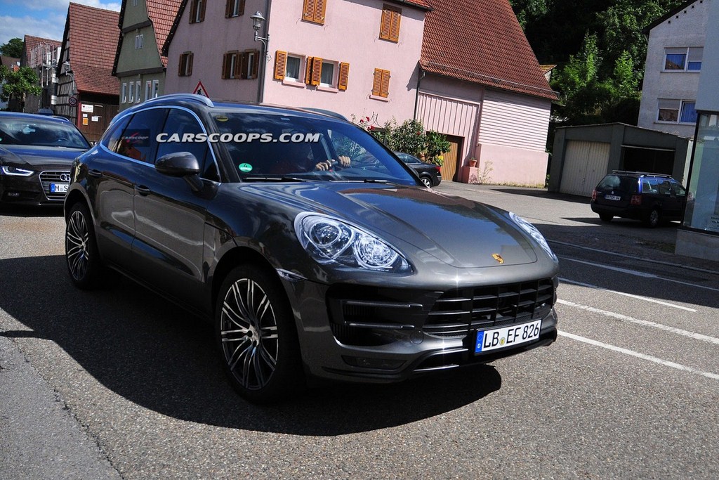 Porsche Macan Spied Front Profile
