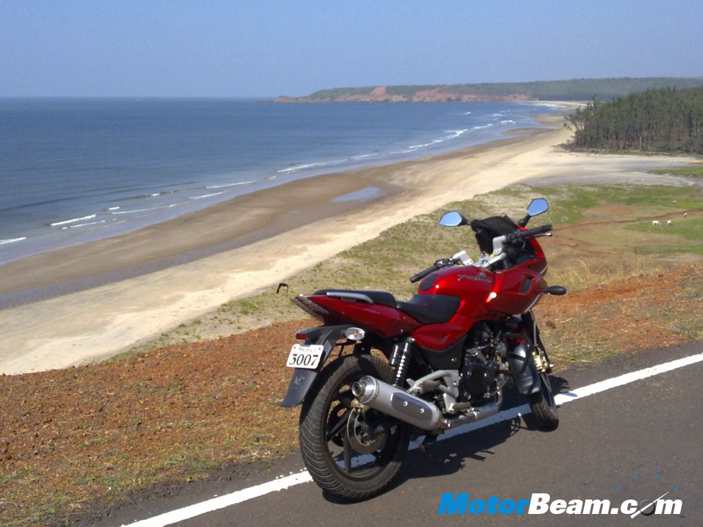 Raj_Red_Pulsar_220+Beach