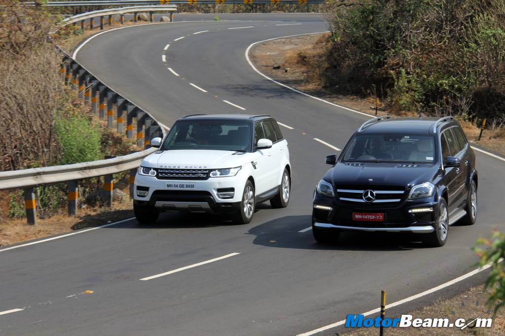 Range Rover Sport vs Mercedes GL63 AMG Shootout