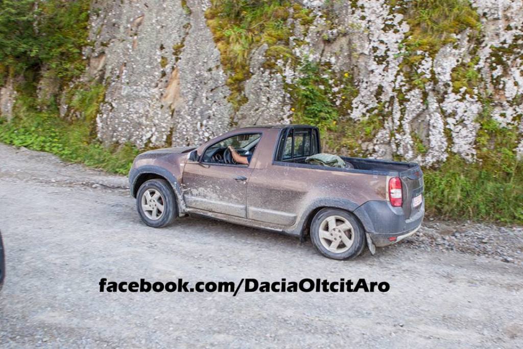 Renault Duster Pickup Spy Shot Romania