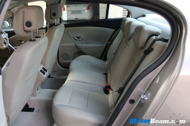 Renault Fluence Rear Seats
