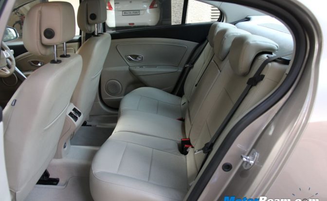 Renault Fluence Rear Seats