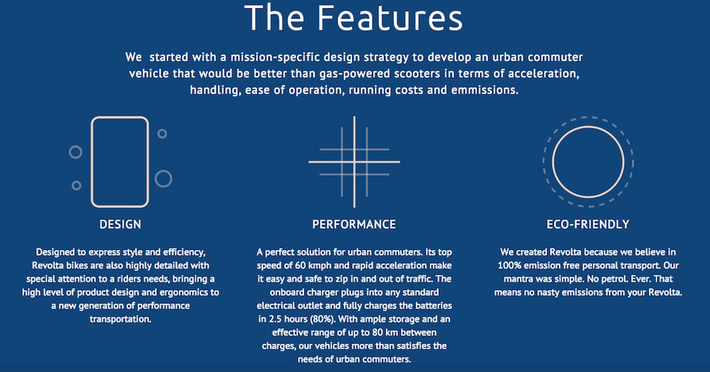 Revolta Motors Features