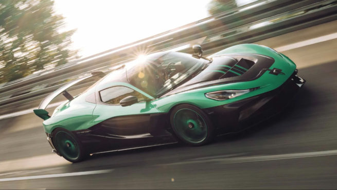 Rimac Nevera R racetrack